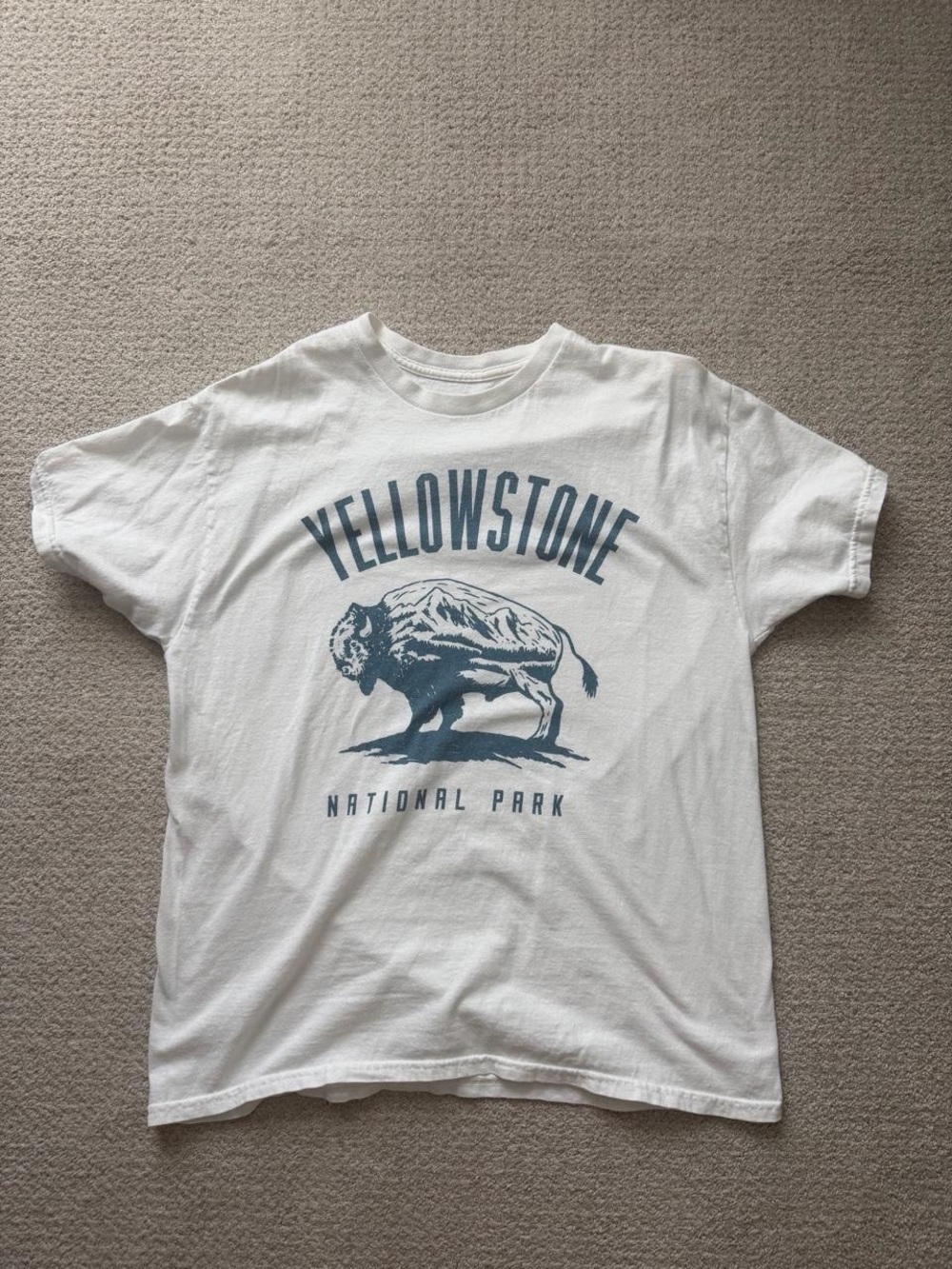 Yellowstone National Park White Graphic T-Shirt